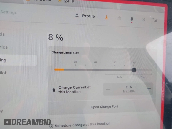 2023 Tesla Model Y Long Range with VIN 7SAYGAEE8PF706706, listed as a IAAI auction lot 41297340 with 24,428 mi miles and . Bid and sale history available at DreamBid. Image 18.