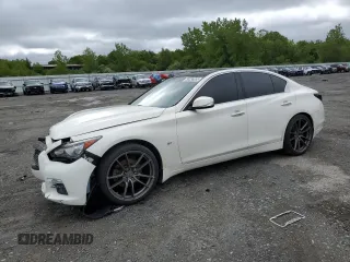 2014 Infiniti Q50 Premium z VIN JN1BV7APXEM677543, wystawiony jako Copart lot #58336555 z przebiegiem 94 931 mil mil oraz Tytuł czysty. Historia ofert i sprzedaży dostępna na DreamBid. Obrazek 1.