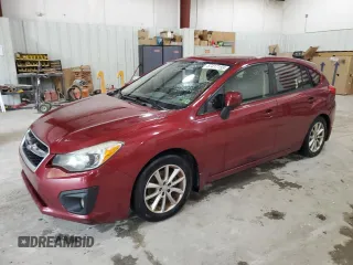 2014 Subaru Impreza Premium with VIN JF1GPAC65E8220927, listed as a Copart auction lot 57417155 with 112,733 mi miles and Salvage title. Bid and sale history available at DreamBid. Image 1.