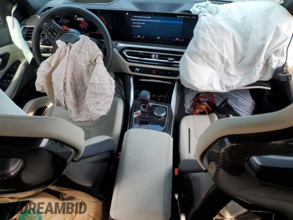 2024 BMW M3 Competition xDrive z VIN WBS43AY06RFT60878, wystawiony jako Copart lot #59680505 z przebiegiem 6 551 mil mil oraz Szkoda całkowita • Salvage title. Historia ofert i sprzedaży dostępna na DreamBid. Obrazek 8.