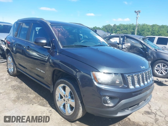 2015 Jeep Compass Latitude with VIN 1C4NJCEBXFD179373, listed as a IAAI auction lot 39380614 with 104,832 mi miles. Bid and sale history available at carsss.com. Image 1.