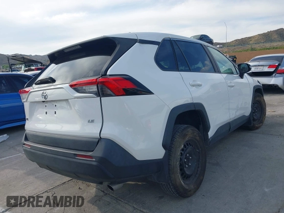 2022 Toyota RAV4 LE with VIN 2T3K1RFV3NC188126, listed as a IAAI auction lot 42037772 with 54,057 mi miles. Bid and sale history available at carsss.com. Image 4.
