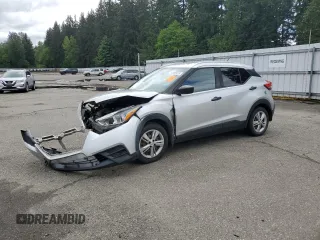 2018 Nissan Kicks S with VIN 3N1CP5CUXJL538829, listed as a Copart auction lot 57722925 with 105,999 mi miles and Salvage title. Bid and sale history available at DreamBid. Image 1.