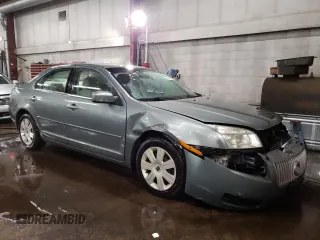2006 Mercury Milan with VIN 3MEFM07Z06R655446, listed as a Copart auction lot 43464885 with 124,439 mi miles and Salvage title. Bid and sale history available at DreamBid. Image 4.