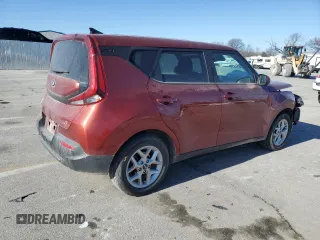 2021 Kia Soul S with VIN KNDJ23AU5M7789762, listed as a Copart auction lot 42638395 with 51,837 mi miles and Salvage Title. Bid and sale history available at carsss.com. Image 3.