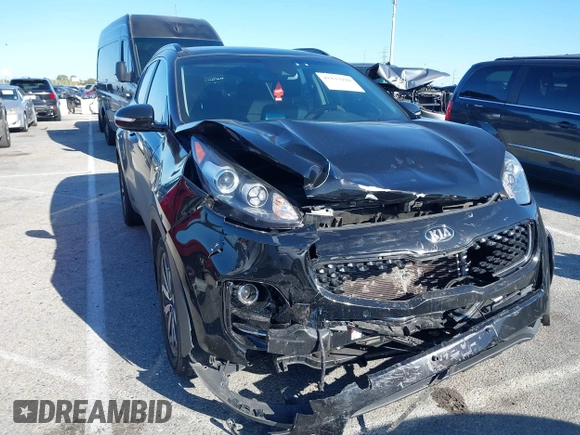 2018 Kia Sportage EX with VIN KNDPN3AC6J7387429, listed as a IAAI auction lot 41833920 with 105,307 mi miles and . Bid and sale history available at DreamBid. Image 1.