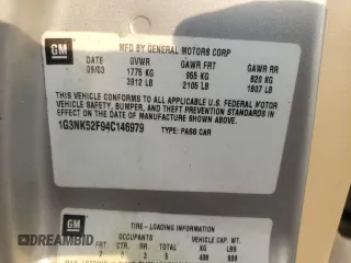 2004 Oldsmobile Alero GX z VIN 1G3NK52F94C146979, wystawiony jako Copart lot #69420344 z przebiegiem 101 408 mil mil oraz Szkody całkowita. Historia ofert i sprzedaży dostępna na DreamBid. Obrazek 14.