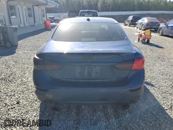 2016 Infiniti Q50 Red Sport 400 with VIN JN1FV7AR5GM450301, listed as a Copart auction lot 87959525 with 102,315 mi miles and Salvage Title. Bid and sale history available at DreamBid. Image 6.