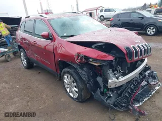 2016 Jeep Cherokee Limited with VIN 1C4PJMDS0GW288589, listed as a IAAI auction lot 41878647 with 103,804 mi miles. Bid and sale history available at carsss.com. Image 1.