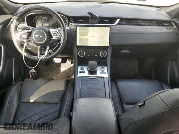 2022 Jaguar F-Pace S with VIN SADCJ2EX4NA702078, listed as a Copart auction lot 47870355 with 55,530 mi miles and Salvage title. Bid and sale history available at DreamBid. Image 8.