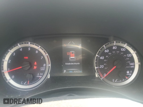 2021 Toyota Highlander L with VIN 5TDZZRAH1MS086847, listed as a Copart auction lot 54145345 with 43,425 mi miles and Salvage title. Bid and sale history available at DreamBid. Image 9.