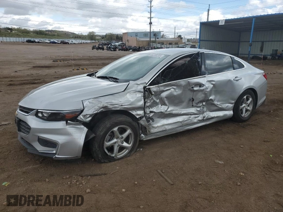 2016 Chevrolet Malibu LS z VIN 1G1ZB5ST2GF245856, wystawiony jako Copart lot #55238235 z przebiegiem 102 313 mil mil oraz Szkoda całkowita • Salvage title. Historia ofert i sprzedaży dostępna na DreamBid. Obrazek 1.