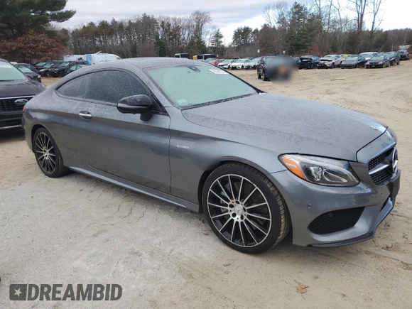 2017 Mercedes-Benz C 43 AMG with VIN WDDWJ6EB4HF556511, listed as a Copart auction lot 82282534 with 145,225 mi miles and Salvage Title. Bid and sale history available at carsss.com. Image 4.