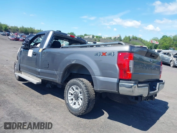 2021 Ford F-250 XL with VIN 1FTBF2B61MEC55902, listed as a IAAI auction lot 42387888 with Not provided miles and . Bid and sale history available at DreamBid. Image 3.