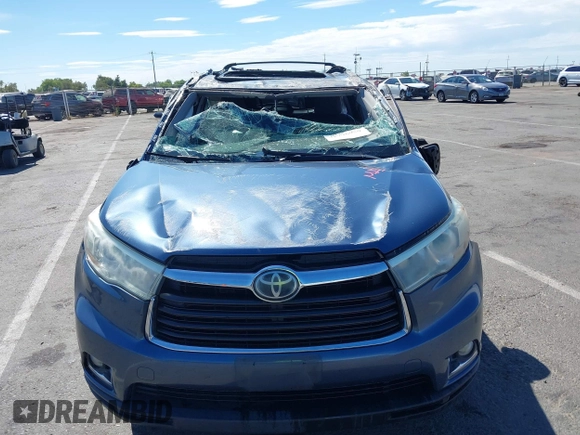 2015 Toyota Highlander Limited с VIN 5TDDKRFH0FS210245, выставлен на аукционе IAAI как лот 42796959 с пробегом 137 181 миль миль и . История ставок и продаж доступна на DreamBid. Изображение 6.