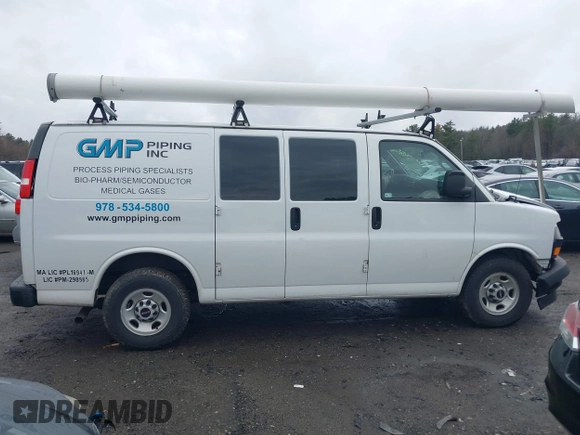2019 GMC Savana Cargo z VIN 1GTW7AFG9K1154896, wystawiony jako IAAI lot #41761872 z przebiegiem 183 541 mil mil oraz . Historia ofert i sprzedaży dostępna na DreamBid. Obrazek 13.