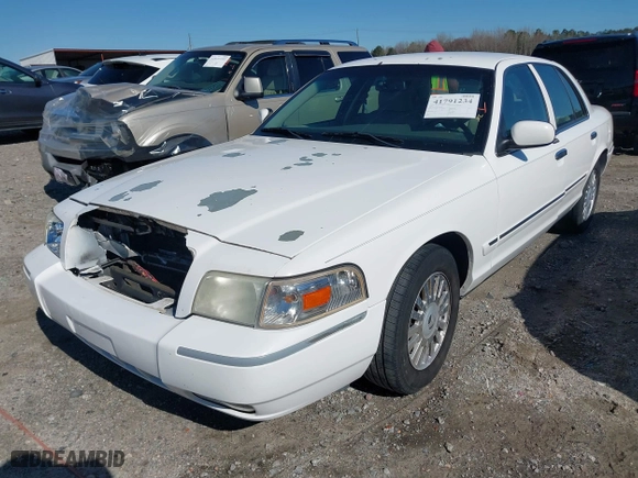 2007 Mercury Grand Marquis LS with VIN 2MEFM75V57X630666, listed as a IAAI auction lot 41791234 with 155,290 mi miles. Bid and sale history available at carsss.com. Image 2.