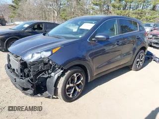2020 Kia Sportage LX with VIN KNDPM3AC1L7791857, listed as a IAAI auction lot 41793637 with 81,182 mi miles. Bid and sale history available at carsss.com. Image 2.