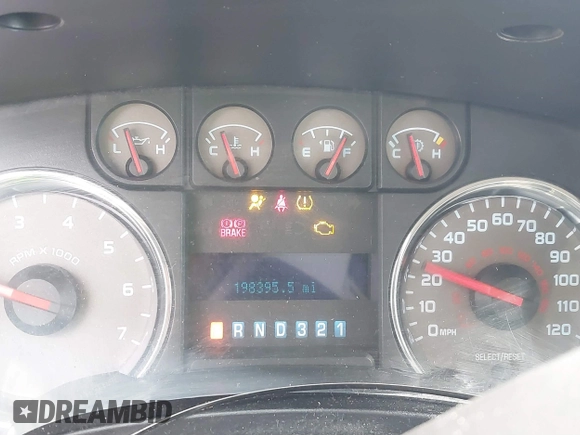 2010 Ford F-150 XL with VIN 1FTEW1C87AKB05460, listed as a IAAI auction lot 41734786 with 198,395 mi miles. Bid and sale history available at carsss.com. Image 7.