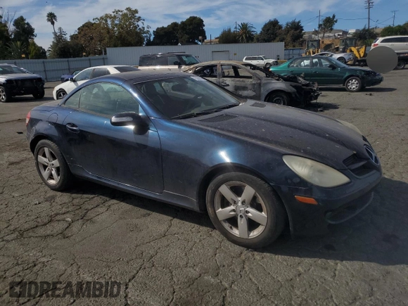 2006 Mercedes-Benz SLK-Class 3.0L with VIN WDBWK54F96F110307, listed as a Copart auction lot 75330744 with 136,680 mi miles and Clean Title. Bid and sale history available at carsss.com. Image 4.