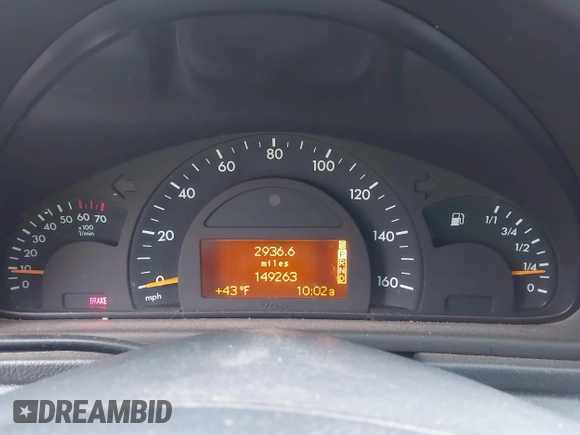 2003 Mercedes-Benz C 230 Kompressor with VIN WDBRF40J33A519935, listed as a IAAI auction lot 41222090 with 149,263 mi miles and . Bid and sale history available at DreamBid. Image 7.