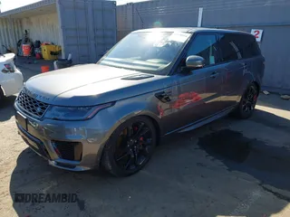 2019 Land Rover Range Rover Sport Dynamic with VIN SALWR2RE0KA825052, listed as a IAAI auction lot 41678014 with 56,814 mi miles. Bid and sale history available at carsss.com. Image 2.