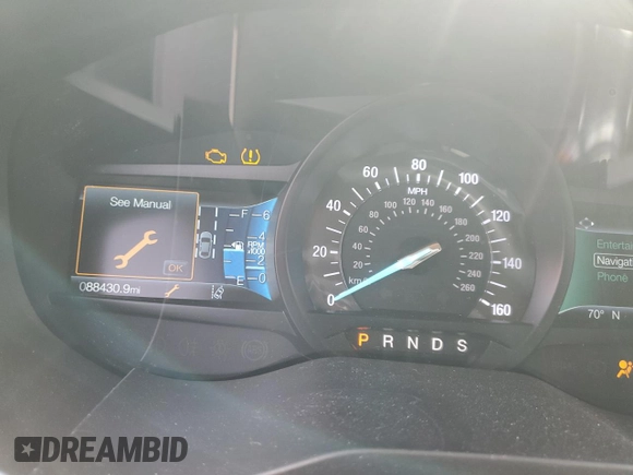2020 Ford Edge SEL with VIN 2FMPK3J91LBA53635, listed as a Copart auction lot 45736615 with 88,430 mi miles and Salvage title. Bid and sale history available at DreamBid. Image 9.