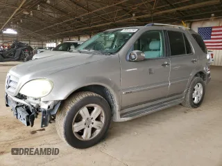 2005 Mercedes-Benz M-Class 3.7L with VIN 4JGAB57E25A527998, listed as a Copart auction lot 52515755 with 97,764 mi miles and Clean Title. Bid and sale history available at carsss.com. Image 1.