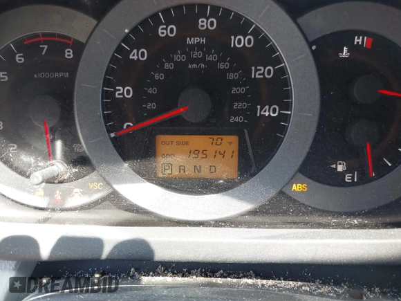 2007 Toyota RAV4 with VIN JTMZK33V275011430, listed as a IAAI auction lot 42159203 with 195,141 mi miles. Bid and sale history available at carsss.com. Image 7.