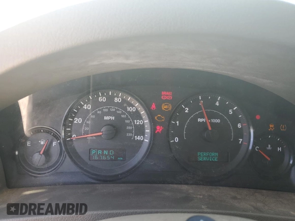 2005 Jeep Grand Cherokee Laredo with VIN 1J4GR48K05C625144, listed as a Copart auction lot 57477275 with 167,654 mi miles and Salvage title. Bid and sale history available at DreamBid. Image 9.