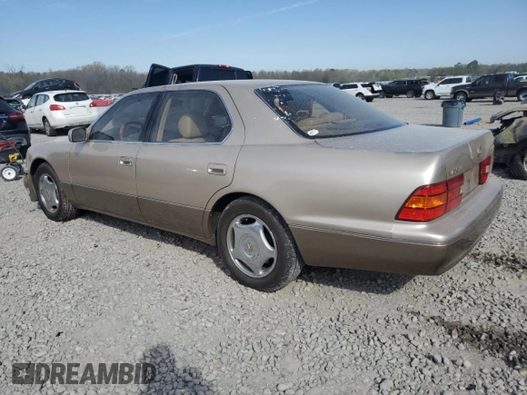 1998 Lexus LS 400 z VIN JT8BH28F9W0134440, wystawiony jako Copart lot #50134335 z przebiegiem 201 036 mil mil oraz Szkoda całkowita • Salvage title. Historia ofert i sprzedaży dostępna na DreamBid. Obrazek 2.
