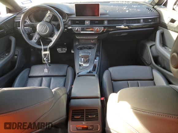 2019 Audi A5 Sportback Premium Plus with VIN WAUENCF57KA075042, listed as a Copart auction lot 80469903 with 0 mi miles. Bid and sale history available at carsss.com. Image 8.