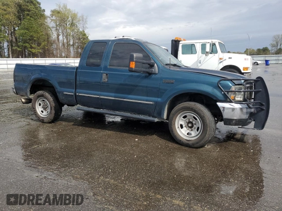 1999 Ford Super Duty F-250 XL with VIN 1FTNX20FXXEA40858, listed as a Copart auction lot 50202775 with 368,464 mi miles and Salvage Title. Bid and sale history available at carsss.com. Image 4.