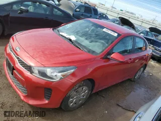 2018 Kia Rio LX with VIN 3KPA24AB7JE067421, listed as a Copart auction lot 49021875 with 56,657 mi miles and Salvage Title. Bid and sale history available at carsss.com. Image 1.