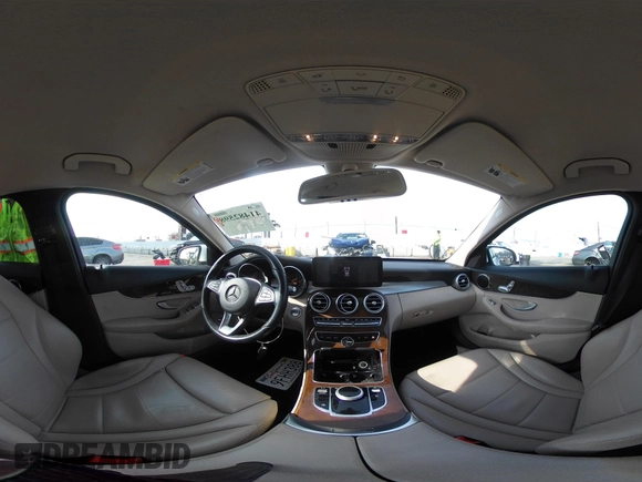 2017 Mercedes-Benz C 300 with VIN 55SWF4JB6HU210940, listed as a IAAI auction lot 41482598 with 101,135 mi miles and . Bid and sale history available at DreamBid. Image 18.