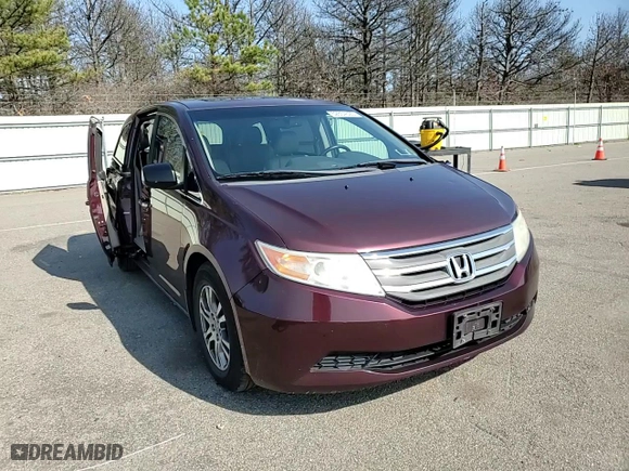 2012 Honda Odyssey EX-L with VIN 5FNRL5H67CB084585, listed as a Copart auction lot 52854525 with 108,015 mi miles and Salvage Title. Bid and sale history available at carsss.com. Image 12.