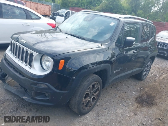 2018 Jeep Renegade Limited with VIN ZACCJBDBXJPH00377, listed as a IAAI auction lot 42391226 with 84,523 mi miles and . Bid and sale history available at DreamBid. Image 2.