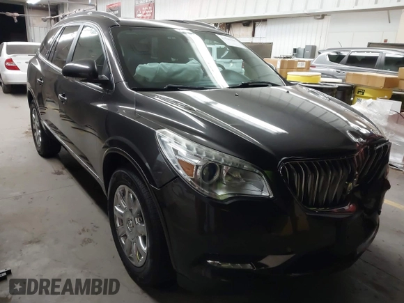 2015 Buick Enclave Leather with VIN 5GAKVBKD0FJ317593, listed as a IAAI auction lot 41510185 with 124,647 mi miles and . Bid and sale history available at carsss.com. Image 1.