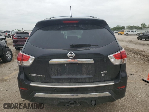 2016 Nissan Pathfinder SL with VIN 5N1AR2MM4GC612435, listed as a Copart auction lot 55487345 with 161,421 mi miles and Salvage title. Bid and sale history available at DreamBid. Image 6.