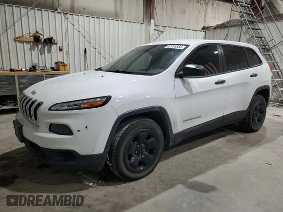 2014 Jeep Cherokee Sport with VIN 1C4PJLAB0EW320792, listed as a Copart auction lot 42204355 with 183,107 mi miles and Salvage Title. Bid and sale history available at DreamBid. Image 1.