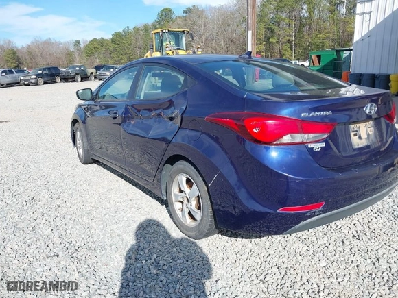 2014 Hyundai Elantra Limited with VIN 5NPDH4AE3EH478872, listed as a IAAI auction lot 41654207 with 1 mi miles. Bid and sale history available at carsss.com. Image 3.
