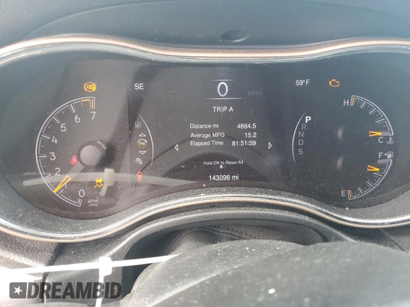 2014 Jeep Grand Cherokee Laredo with VIN 1C4RJFAG4EC486790, listed as a Copart auction lot 55314735 with 143,096 mi miles and Salvage Title. Bid and sale history available at DreamBid. Image 9.