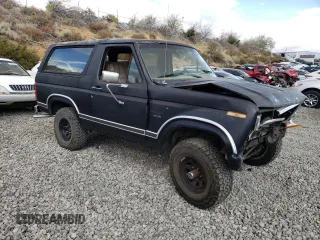 1986 Ford Bronco Custom with VIN 1FMEU15H7GLB19165, listed as a Copart auction lot 71802554 with 81,444 mi miles and Salvage Title. Bid and sale history available at carsss.com. Image 4.