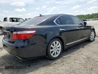 2008 Lexus LS 460 with VIN JTHBL46F385060578, listed as a Copart auction lot 55403235 with 321,933 mi miles and Salvage title. Bid and sale history available at DreamBid. Image 3.