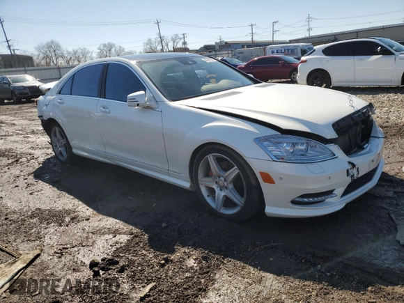 2011 Mercedes-Benz S S 550 with VIN WDDNG8GB0BA375333, listed as a Copart auction lot 49381275 with 105,552 mi miles and Salvage Title. Bid and sale history available at carsss.com. Image 4.