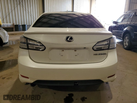 2011 Lexus HS 250h with VIN JTHBB1BA4B2043051, listed as a Copart auction lot 72034564 with 245,564 mi miles and Clean Title. Bid and sale history available at DreamBid. Image 6.