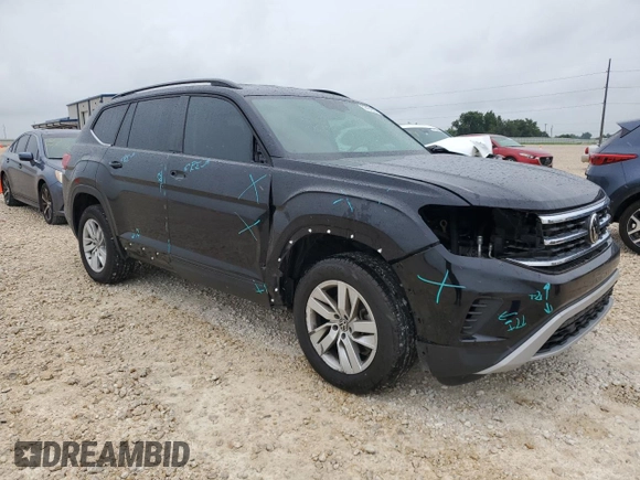 2021 Volkswagen Atlas S with VIN 1V2AP2CAXMC501397, listed as a Copart auction lot 59464084 with 39,181 mi miles and Salvage title. Bid and sale history available at DreamBid. Image 4.