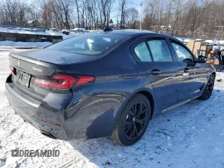 2023 BMW 5 Series 540i xDrive with VIN WBA73BJ09PWX96784, listed as a Copart auction lot 41781825 with Not Provided miles and Salvage Title. Bid and sale history available at carsss.com. Image 3.