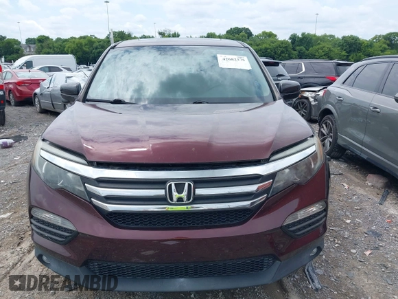 2016 Honda Pilot EX-L with VIN 5FNYF6H55GB082646, listed as a IAAI auction lot 42682375 with 96,314 mi miles and . Bid and sale history available at DreamBid. Image 12.