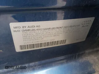 2004 Audi A4 1.8T with VIN WAUJC68E04A021300, listed as a Copart auction lot 73389244 with 154,352 mi miles and Salvage Title. Bid and sale history available at carsss.com. Image 12.